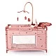 BAYER Doll Playpen with High Chair and Carousel Pink