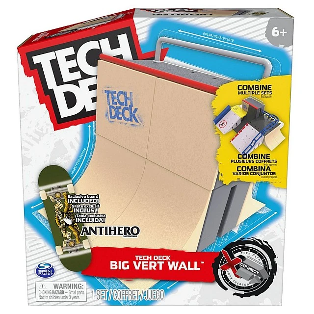 TECH DECK Xconnect ramp with mini skateboard