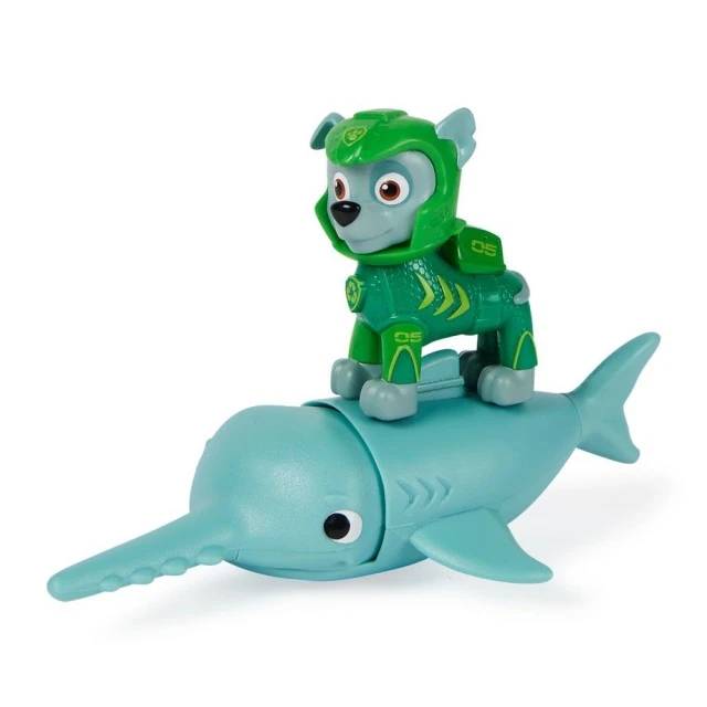 PAW PATROL Aqua Pups Фигурка Роки с подводен приятел Риба-трион