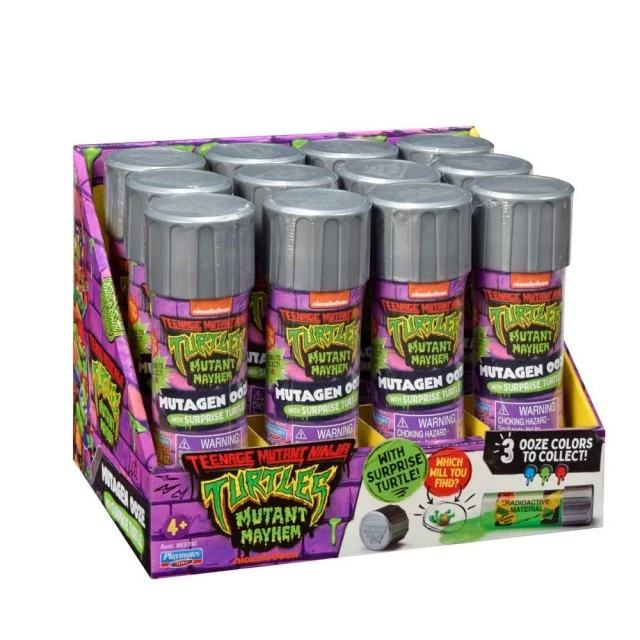 TMNT Mutant Mayhem cylinder with mutagen and mini turtle 83700