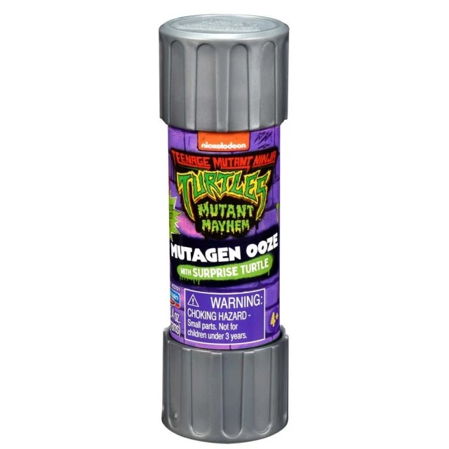 TMNT Mutant Mayhem cylinder with mutagen and mini turtle 83700