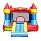 HAPPY HOP Trampoline castle with slide and pump 365x265x215