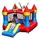 HAPPY HOP Trampoline castle with slide and pump 365x265x215