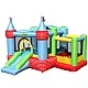 HAPPY HOP Trampoline castle with slide, balls and pump 325x300x220