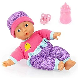 Bayer Soft body doll 30 cm. My First Baby with Leopard Hat