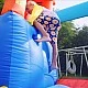 HAPPY HOP Trampoline castle with slide 400x280x265