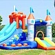 HAPPY HOP Trampoline castle with slide 400x280x265