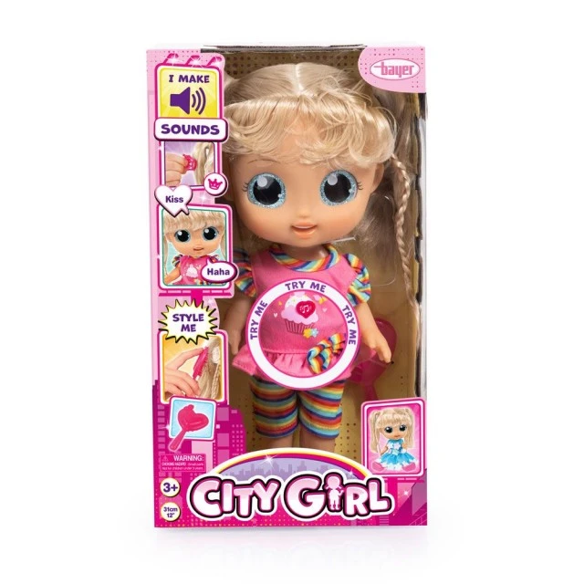 BAYER Doll City Girl Candy 31cm. with sounds