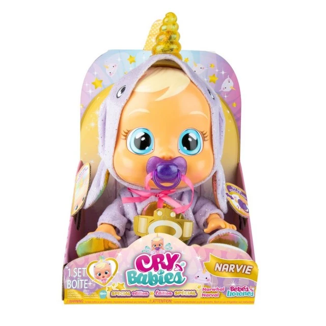 IMC Плачеща кукла CRYBABIES Fantasy Special Edition Narvie със светещ рог