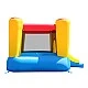 HAPPY HOP Trampoline castle with slide and pump 253x200x160