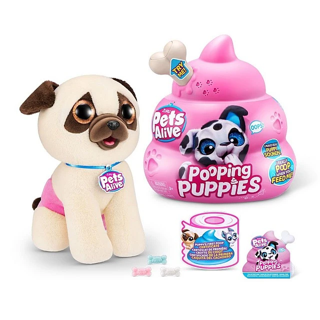 PETS ALIVE Акащо Куче Изненада Pooping Puppies