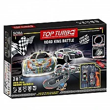 SOBA Top Turbo Състезателна Писта 2 Лупинга Светеща 2 Коли 1:43 740см.