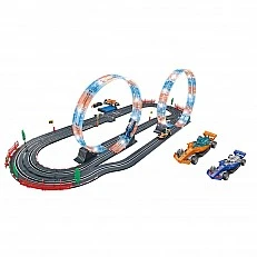 SOBA Top Turbo Състезателна Писта 2 Лупинга Светеща 2 Коли 1:43 560см.