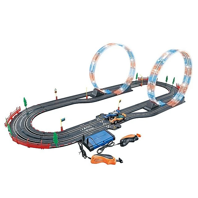 SOBA Top Turbo Състезателна Писта 2 Лупинга Светеща 2 Коли 1:43 560см.