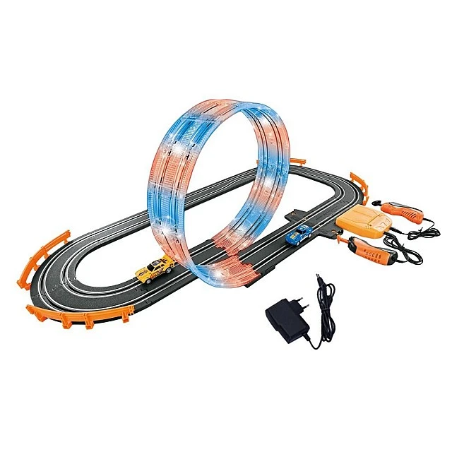 SOBA Top Turbo Състезателна Писта с Лупинг Светеща 2 Коли 1:64 295см.