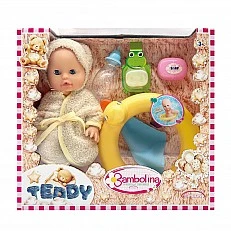 BAMBOLINA Teddy Кукла 36см. с Халат и Пояс