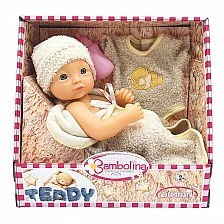 BAMBOLINA Teddy Doll 34cm. with Clothes and Blanket