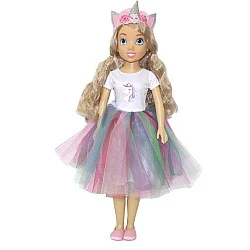 MY LOVELY DOLL Doll with unicorn dress 80 cm