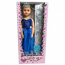 BAMBOLINA Candy Кукла 70см. с Бижута и Чанта