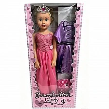 BAMBOLINA Candy Doll 70cm. with Clothes and Bag