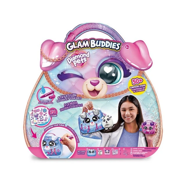 Glam Buddies Diamond Bag with Purse