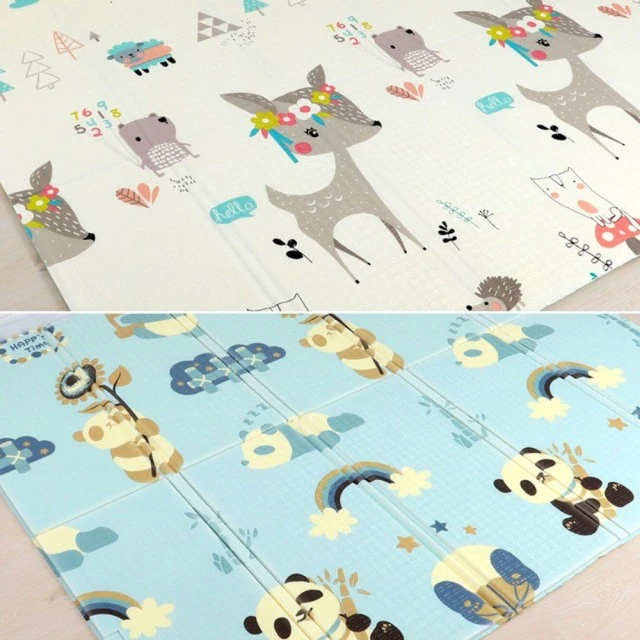 Double-sided thermal carpet made of XPE foam 180x160x1cm.
