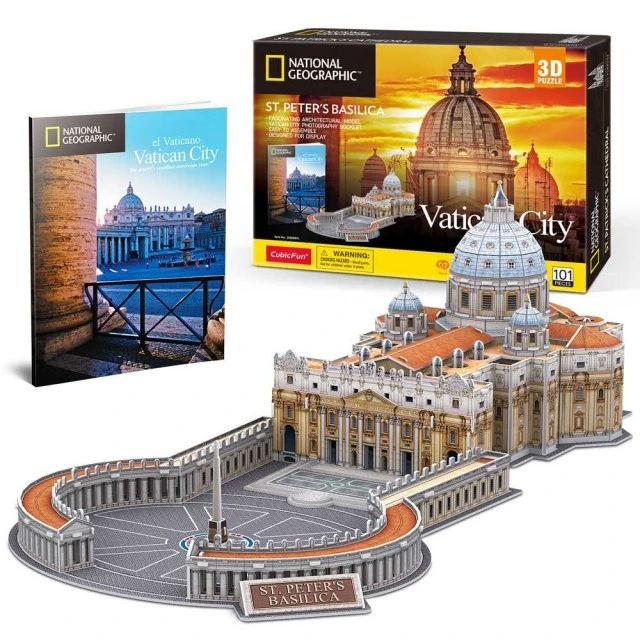 CubicFun Пъзел 3D National Geographic Vatican St.Peter’s Basilica 101ч.
