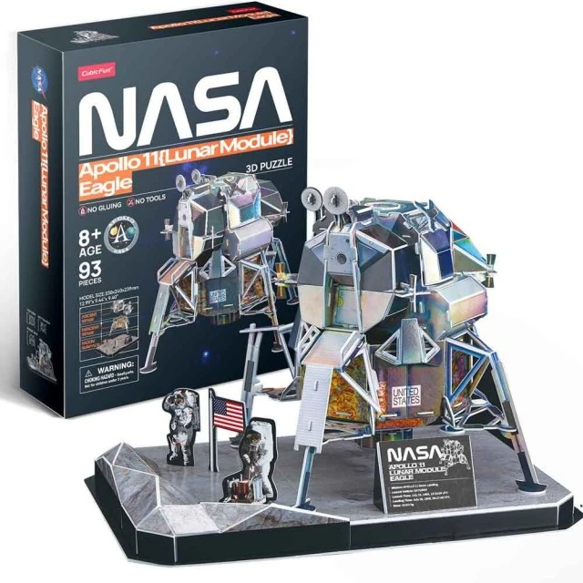CubicFun 3D Puzzle NASA Lunar Module Apollo 11 Eagle 93 pcs