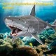 CubicFun Puzzle 3D National Geographic Great White Shark 72h.