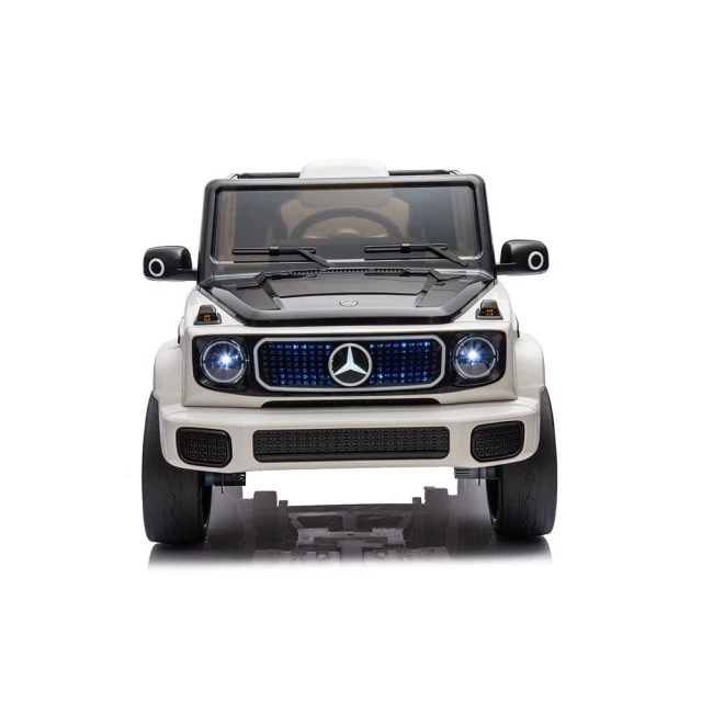 Battery-powered MERCEDES BENZ jeep with parental control 12V White