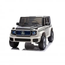 Battery-powered MERCEDES BENZ jeep with parental control 12V White