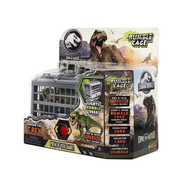 JURASSIC WORLD Dinosaur T-Rex in cage
