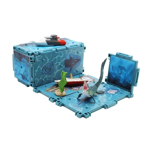 JURASSIC WORLD Mini cage with dinosaur
