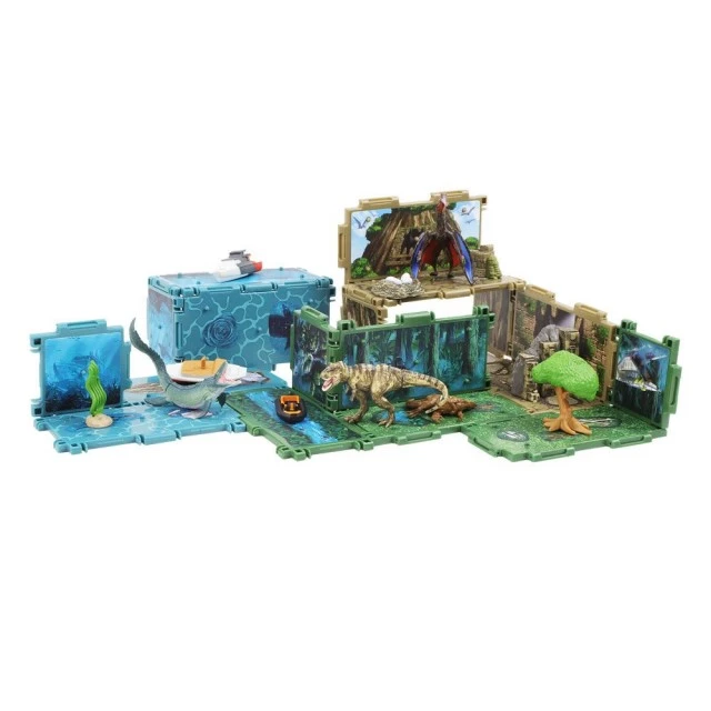 JURASSIC WORLD Mini cage with dinosaur