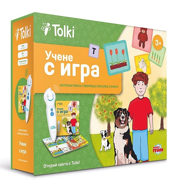 Tolki Интерактивна говореща писалка с книга Учене с игра