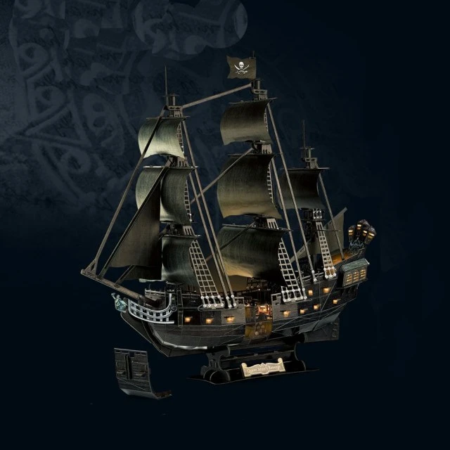 CubicFun Пъзел 3D Queen Anne’s Revenge 293ч. с LED светлини