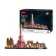 CubicFun Пъзел 3D City Line Paris 115ч. с LED светлини