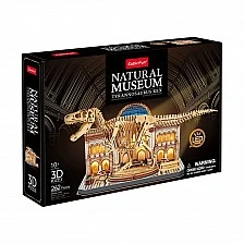 Cubic Fun 3D Natural Museum T-REX Skeleton Puzzle with LED Lights