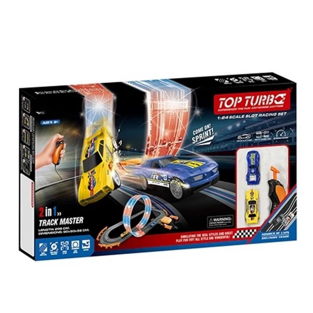 OCIE SOBA Slot Top Turbo Light-Up Race Track 2 Cars 1:64 295cm.