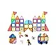 Picasso Magnetic Construction Set with Wheel Base and 2 Figures 121 Pieces