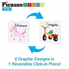 Picasso Magnetic Constructor Learn and Play 56 pieces