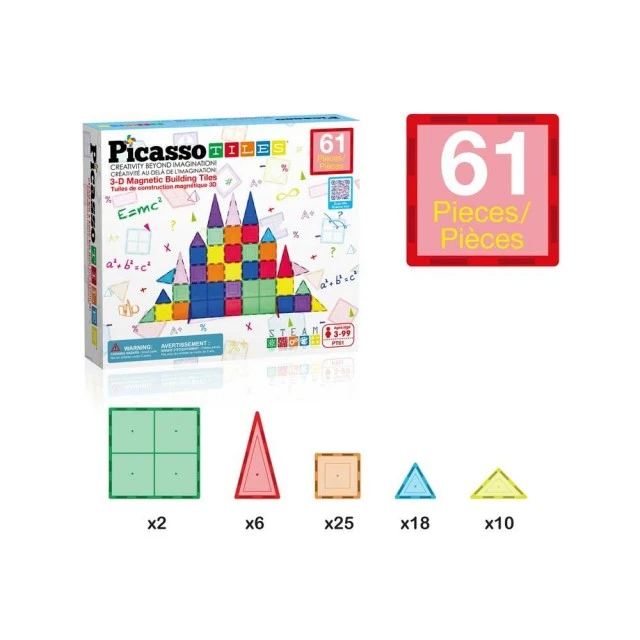 Picasso STEAM Magnetic constructor 61 pieces
