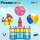 Picasso Magnetic Construction Set 63 pieces with wheel base