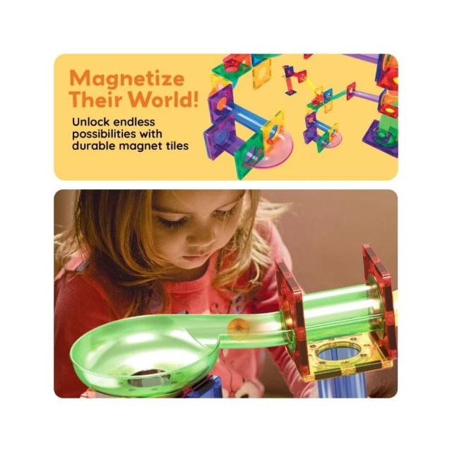 Picasso Magnetic Constructor Ball Track 3 in 1 108 pieces