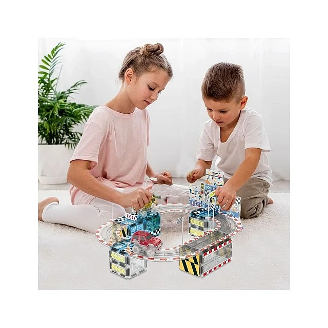 Picasso Magnetic Construction Set Stadium with 2 Cars