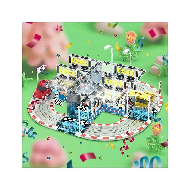 Picasso Magnetic Construction Set Stadium with 2 Cars