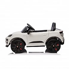 OCIE Kола Акумулаторна 12V PORSCHE MACAN с родителски контрол 108x63x52 Бяло