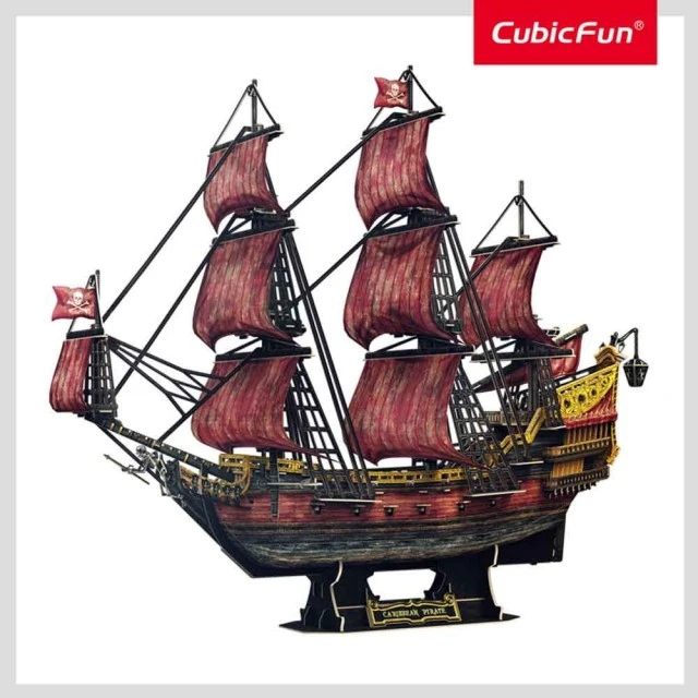 CubicFun Пъзел 3D Кораб Queen Anne’s Anniversary Edition 391ч.