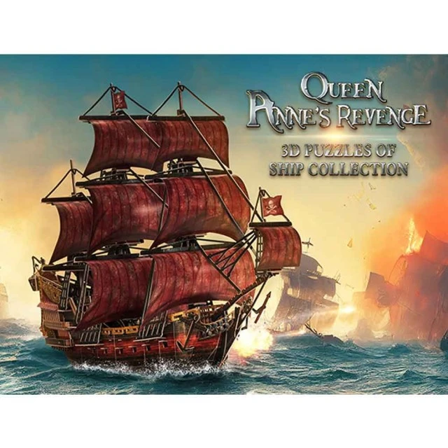 CubicFun Пъзел 3D Кораб Queen Anne’s Anniversary Edition 391ч.