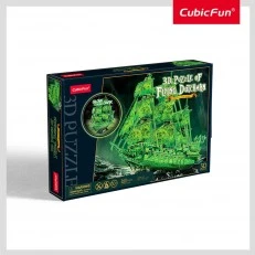 CubicFun Пъзел 3D кораб Flying Dutchman 360ч. Glow in the dark